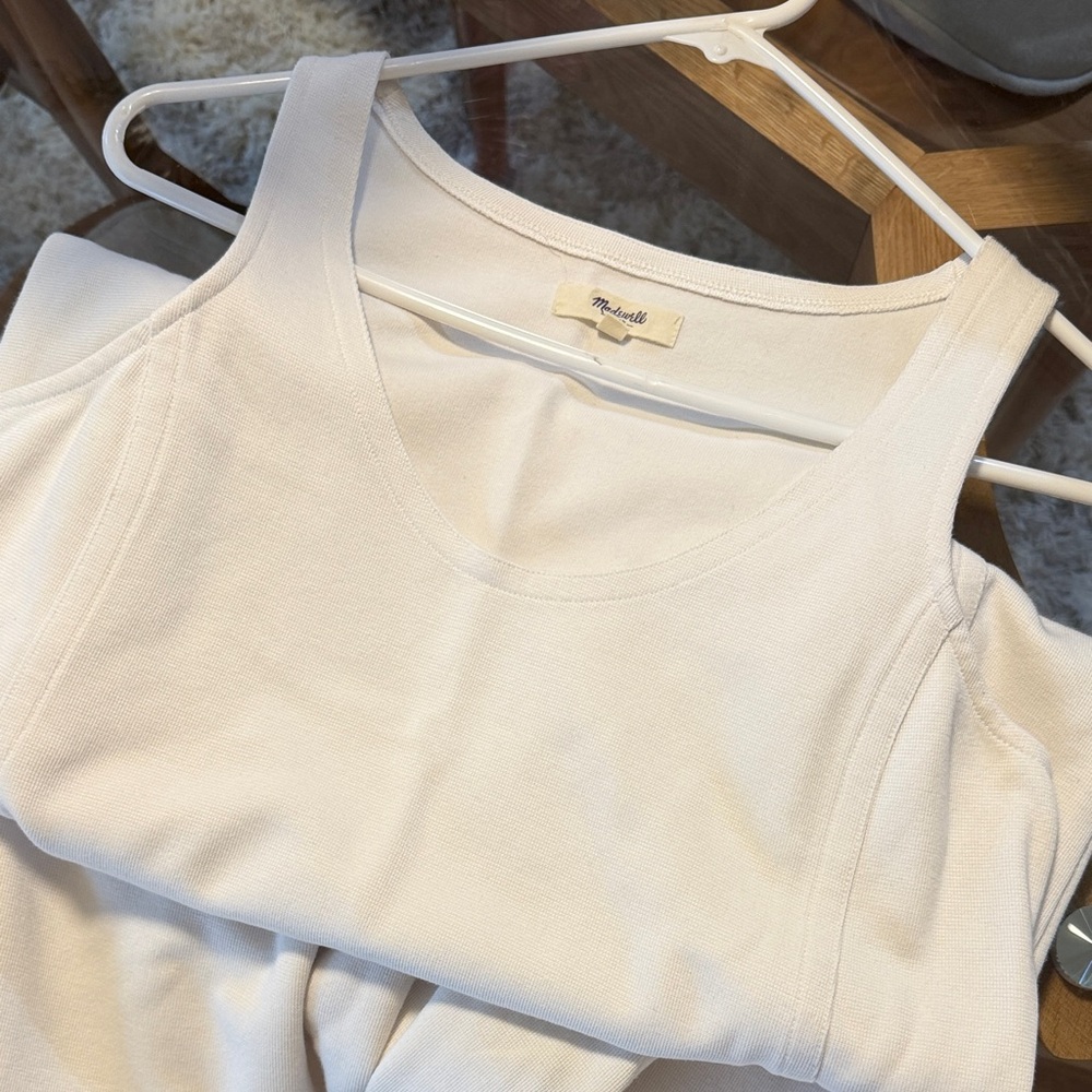 Madewell Casual White Sleeveless Dress